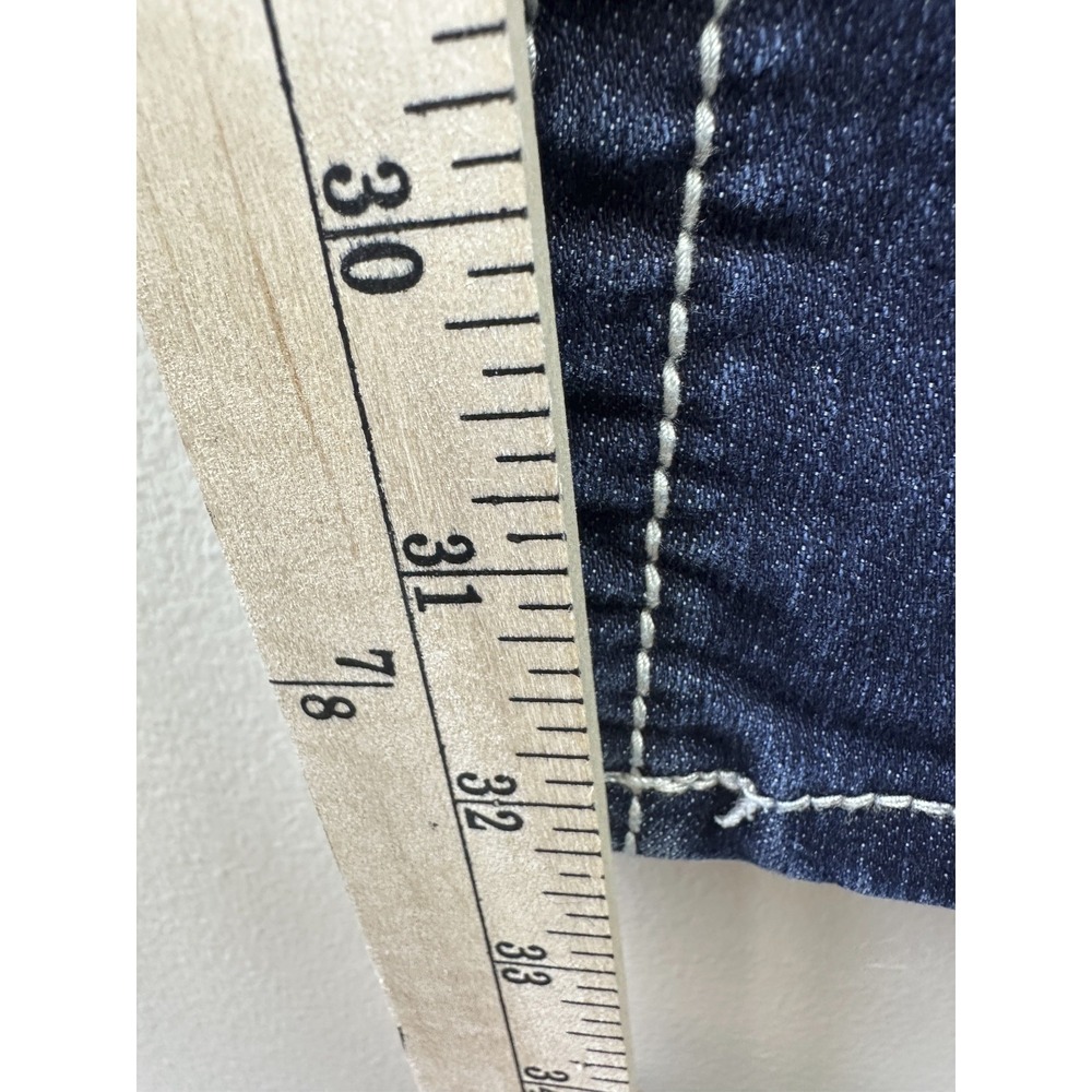 Miss Me Jeans Womens 28 Bootcut Low Rise Bling Rhinestone Embroidered Denim - Picture 12 of 15
